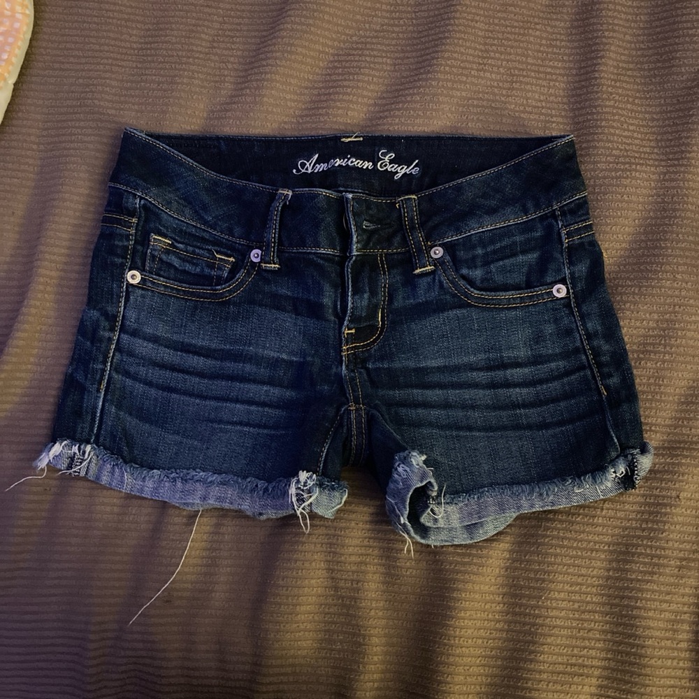 American Eagle Outfitters Blue Jean Shorts Casual Style